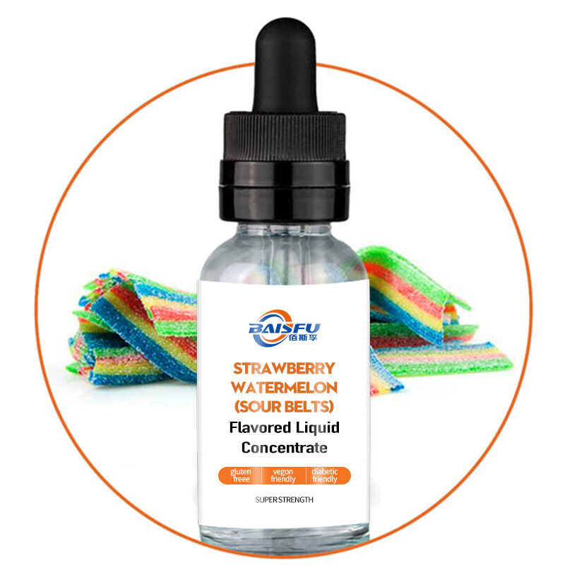 Premium Strawberry-Watermelon (Sour Belts) Flavoring – Tangy Candy-Style Fruit Essence For Drinks, Gummies & Desserts
