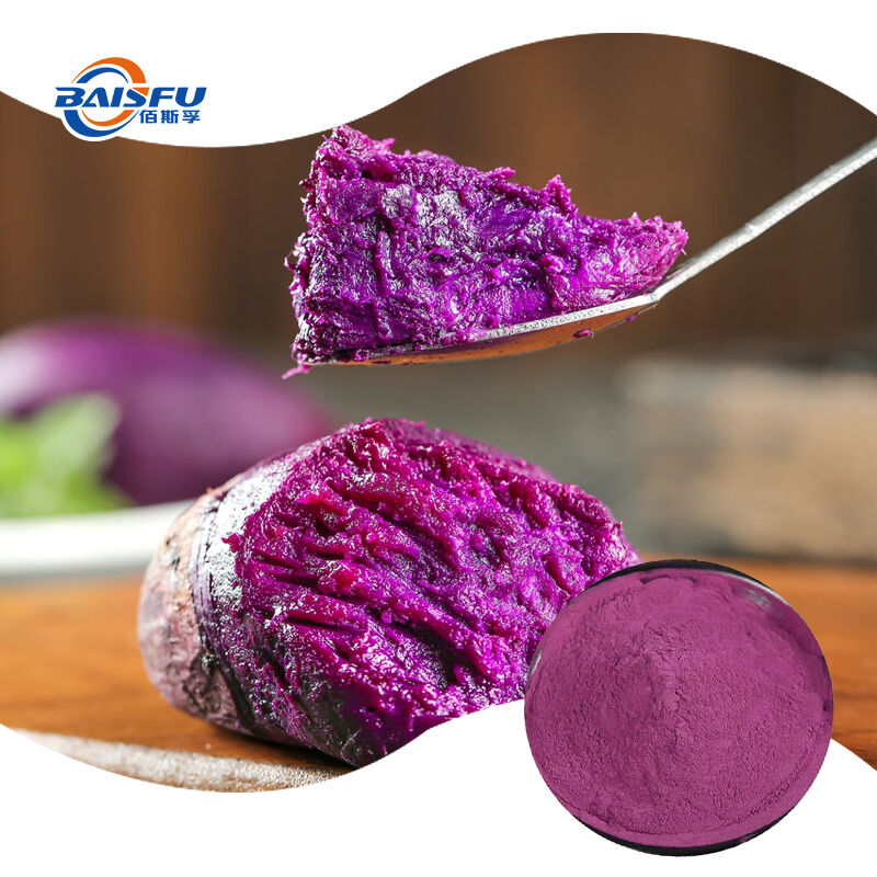 Baisfu Factory Sales Food Grade Freeze Dried Purple Sweet Potato Powder Natural Food Colorant & Raw Material for Baking